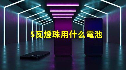 5瓦燈珠用什么電池