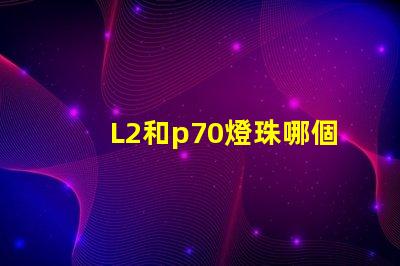L2和p70燈珠哪個亮？