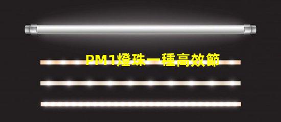 PM1燈珠一種高效節能的照明解決方案