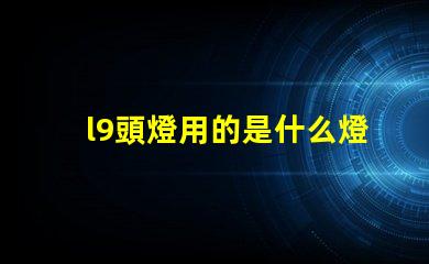 l9頭燈用的是什么燈珠