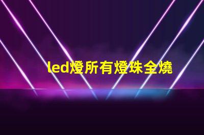 led燈所有燈珠全燒壞