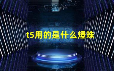 t5用的是什么燈珠
