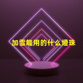加雪龍用的什么燈珠