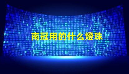 南冠用的什么燈珠
