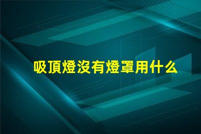 吸頂燈沒有燈罩用什么燈珠