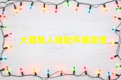大疆無人機配件輔助燈珠,夜飛照明必備嗎