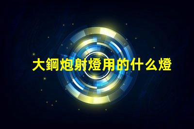 大鋼炮射燈用的什么燈珠