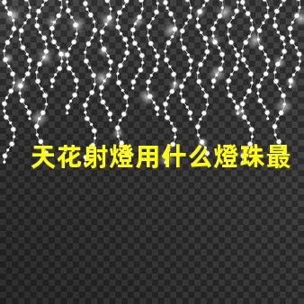 天花射燈用什么燈珠最好