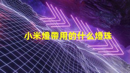 小米燈帶用的什么燈珠