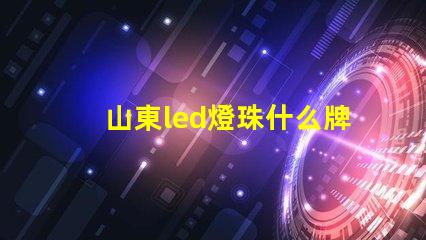山東led燈珠什么牌子好