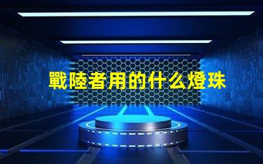 戰陸者用的什么燈珠