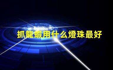 抓龍蝦用什么燈珠最好看