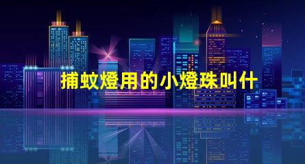 捕蚊燈用的小燈珠叫什么名