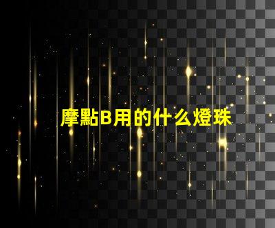 摩點B用的什么燈珠