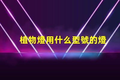 植物燈用什么型號的燈珠