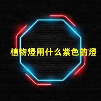 植物燈用什么紫色的燈珠
