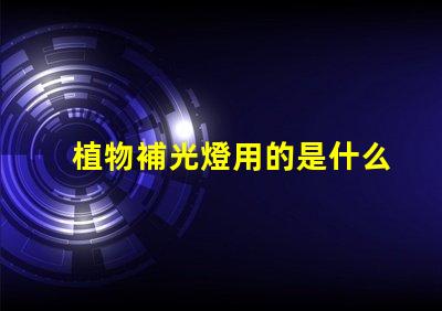植物補光燈用的是什么燈珠