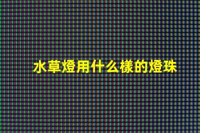 水草燈用什么樣的燈珠好