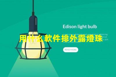 用什么軟件排外露燈珠字