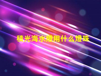 積光海水燈用什么燈珠