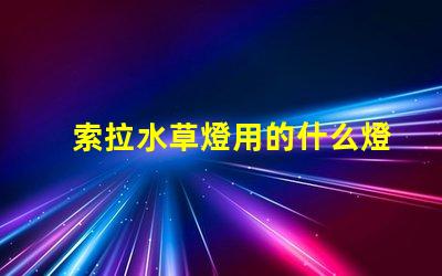 索拉水草燈用的什么燈珠