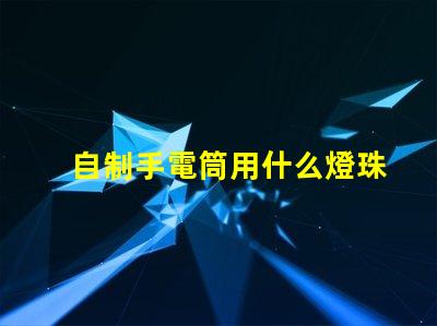 自制手電筒用什么燈珠好