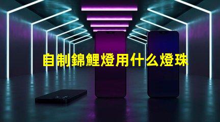 自制錦鯉燈用什么燈珠好