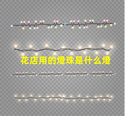 花店用的燈珠是什么燈光