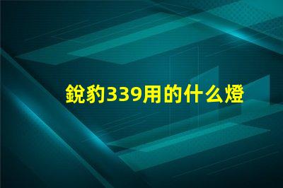 銳豹339用的什么燈珠