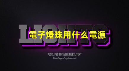 電子燈珠用什么電源
