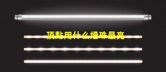頂點用什么燈珠最亮