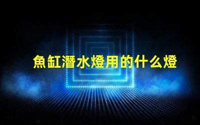 魚缸潛水燈用的什么燈珠