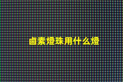 鹵素燈珠用什么燈